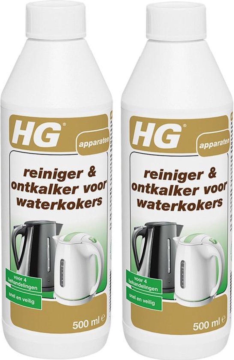HG reiniger & ontkalker voor waterkokers - Duoverpakking