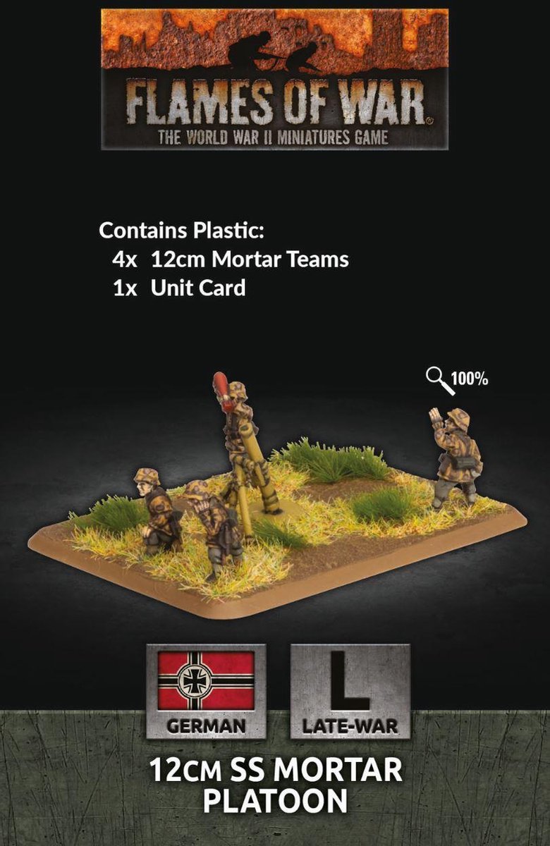 Flames of War: 12cm SS mortar platoon