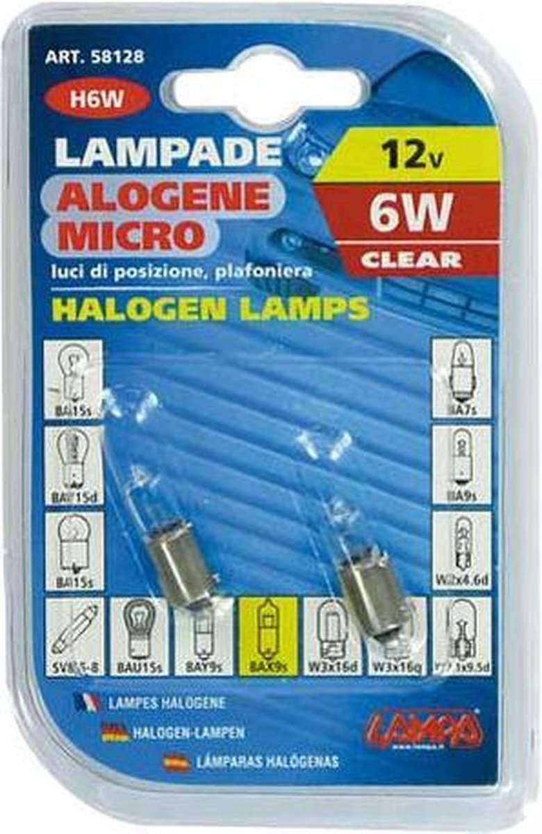 Autolamp H6W 12v 6W Blister 2 stuks