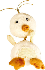 duvo knuffel eend  - 22 cm - beige