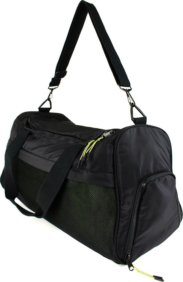 JAP Sporttas - Compacte sport tas voor dames en heren - Speciaal schoenen vak- Zwart
