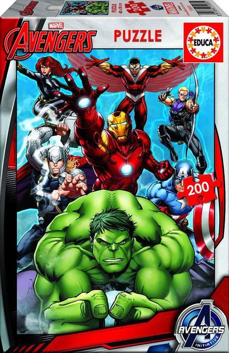 Educa - Marvel: The Avengers - Puzzel van 200 Stukjes