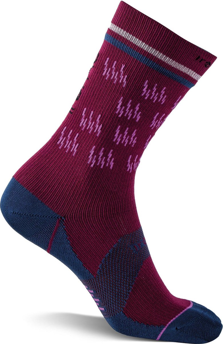 Iron-ic Sportsokken Heren Polyamide Bordeaux/blauw Mt 39/42