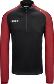 Robey Performance Half-Zip Top (maat 4XL) - Black/Red
