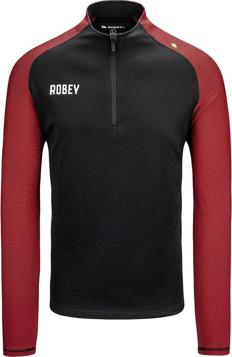 Robey Performance Half-Zip Top (maat 4XL) - Black/Red