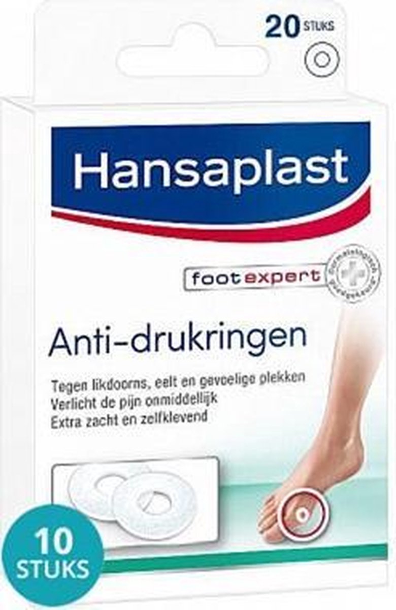Hansaplast Footcare Anti-drukringen Voordeelverpakking