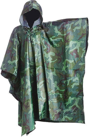 Poncho - Camouflage - Legerprint - Herbruikbaar - Hoogwaardige Kwaliteit