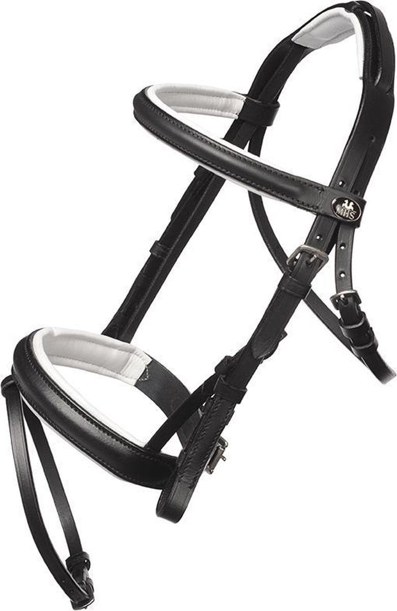 MHS Hoofdstel Star black/white mini mini