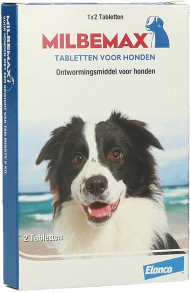 Milbemax Tabletten - Ontwormings Tabletten voor honden - 2 tabl. - 5-75kg Ontworming Honden