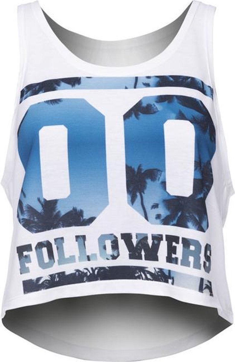 Zumprema - Zero Followers - Crop Top - Wit
