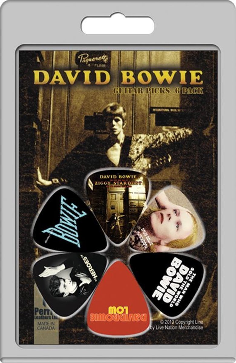Perri's David Bowie 6-pack Medium plectrum 0.71 mm