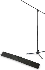 Hilec H10068 - Microfoon statief standaard met opbergtas - 95cm - 148cm