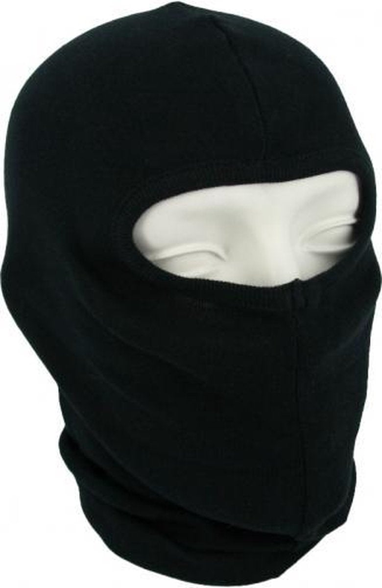 One hole motorhelm muts / skimuts - zwart - one size - outdoor / bivak / wintersport / ondermuts - eengaats balaclava