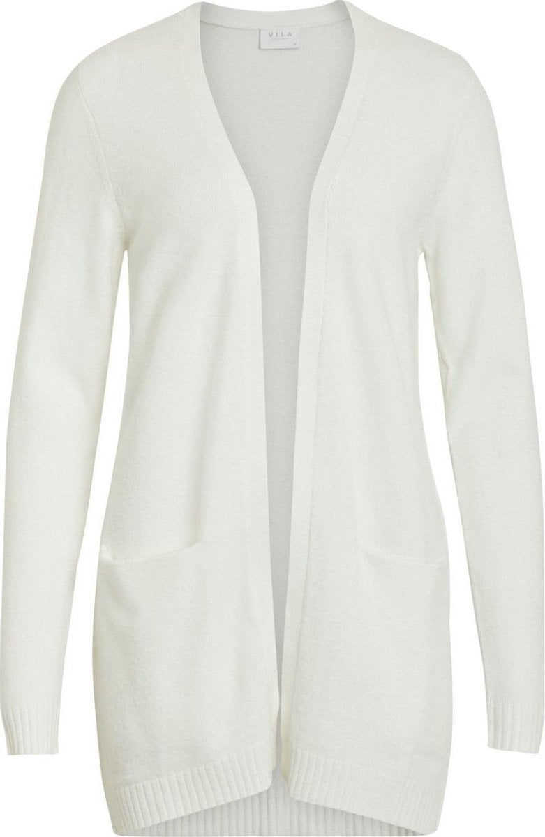 Viril L/s Open Knit Cardigan-noos 14044041 White Alyssum