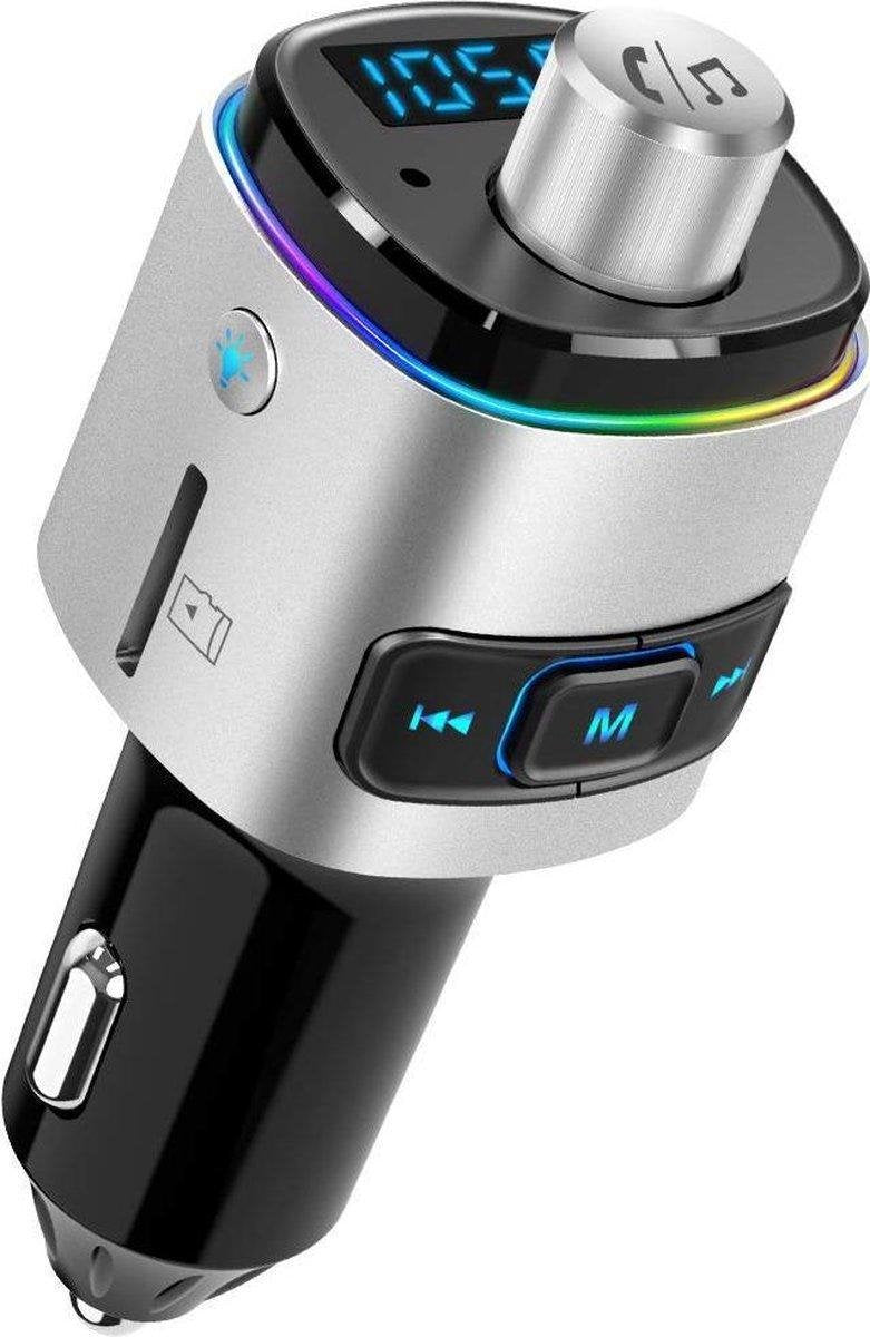 FM Transmitter Bluetooth Draadloze Carkit Voor in de Auto 2020 / MP3 Speler Mobiel / LED Verlichting / Handsfree Bellen in de Auto / Bluetooth 5.0 / USB 3.0 Auto Lader / 2 USB aansluitingen / Muziek Streamen / USB of SD kaart / Carkit Adapter