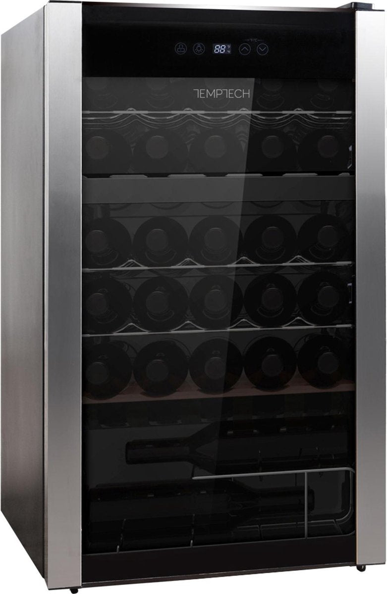 Temptech Performance PWF9500SBS wijnkoelkast - 34 flessen - zwart