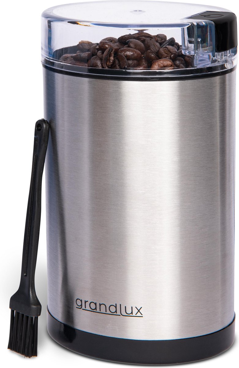Grandlux Koffiemolen Electrisch - 2 Mesbladen - Roestvrijstaal - Coffee Grinder - Koffiemaler - Krachtige motor