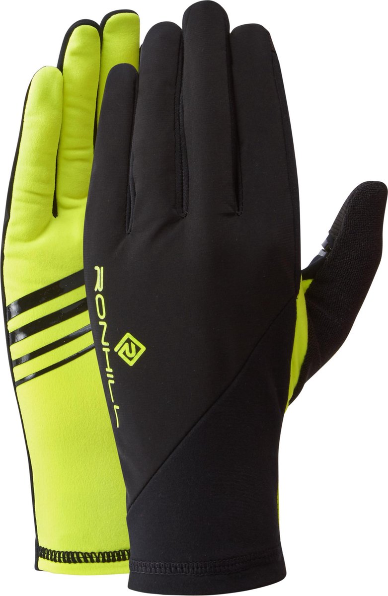 Ronhill - Running / Hardloop handschoen - Wind Block Glove - fluo yellow - maat: S