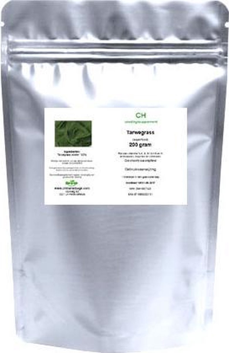 Tarwegras 200 gram poeder.