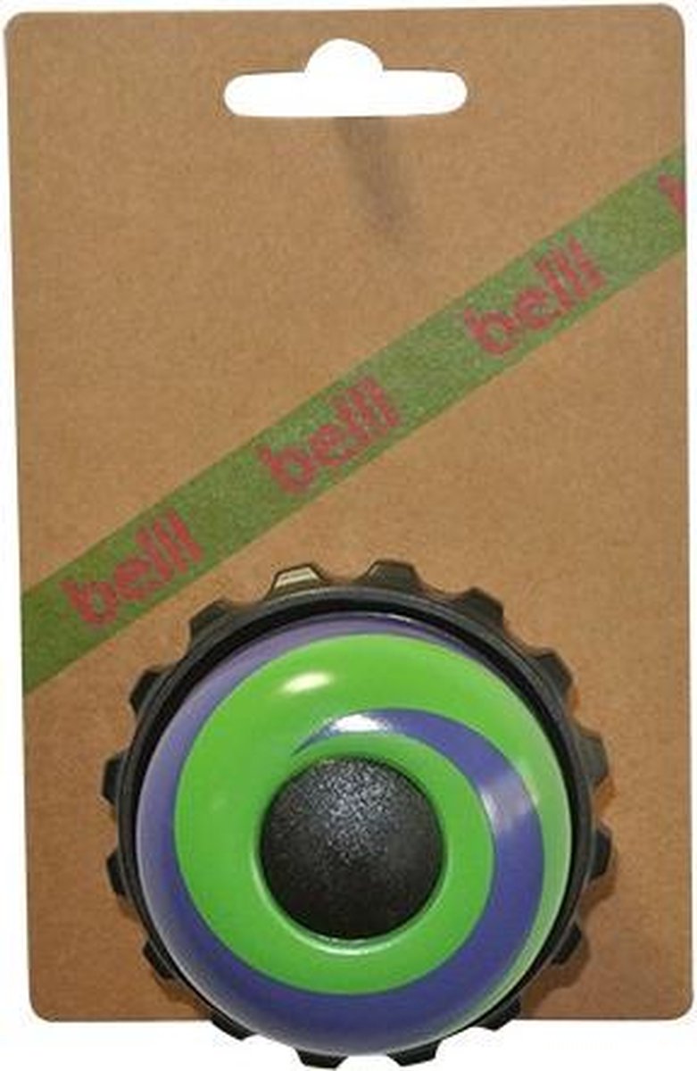 BELLL fietsbel draaibel swirl paars/groen
