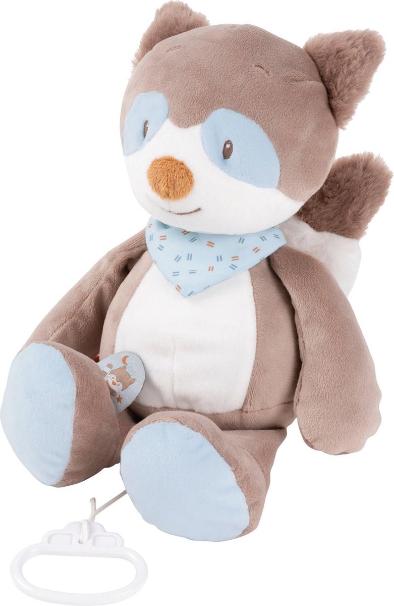 Nattou Wasbeer Bob - Knuffel met Muziek - 30 cm