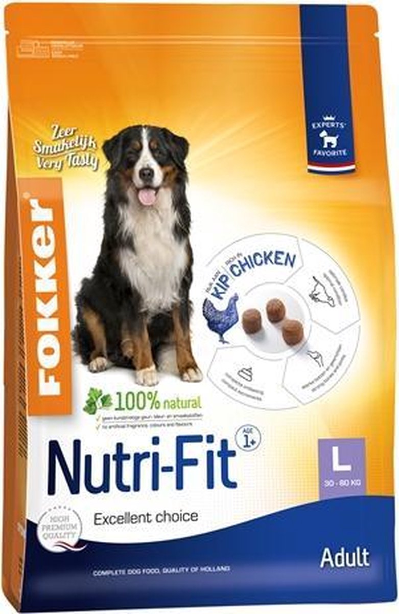 Fokker nutri-fit adult large - 13 kg - 1 stuks
