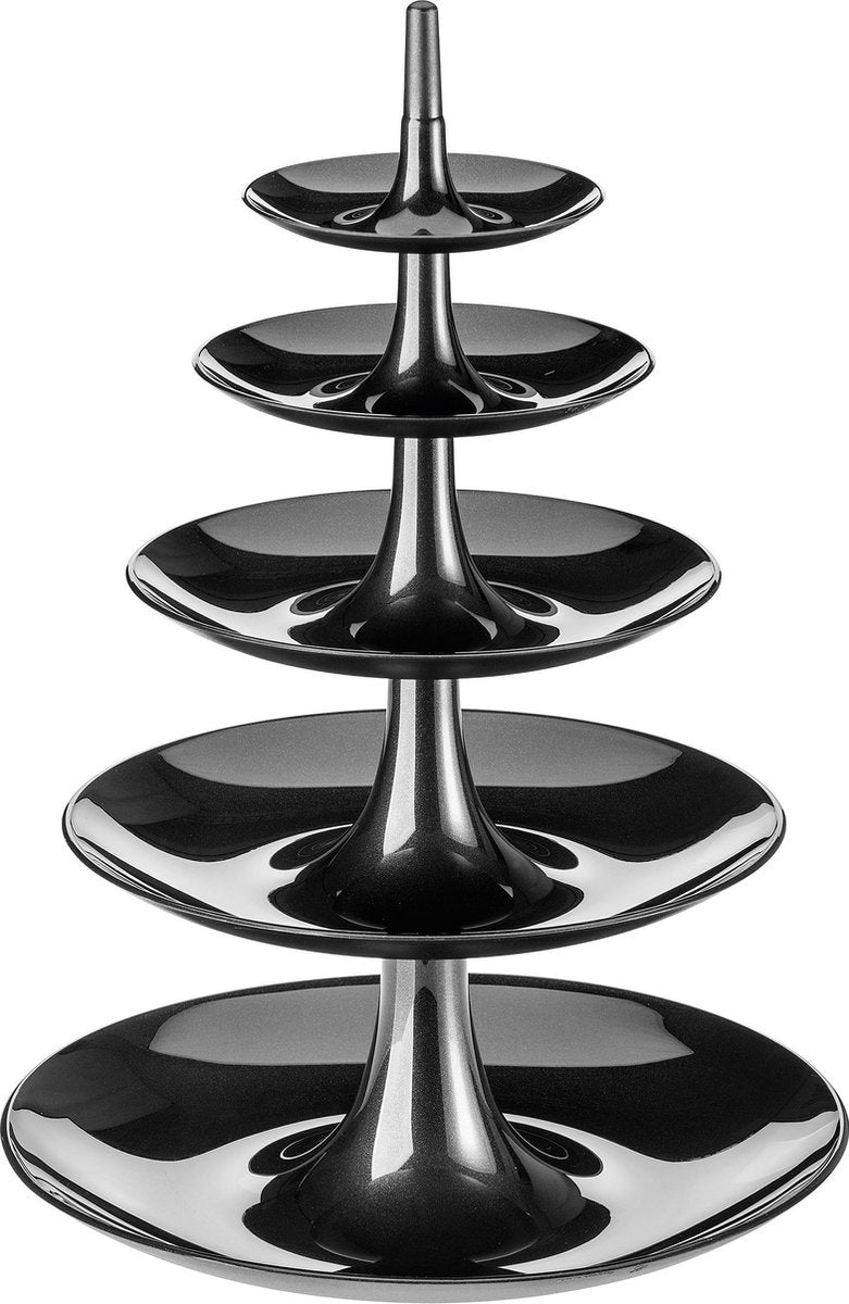 Koziol Etagère Babell 38 X 53 Cm Zwart 5-delig Maat Big