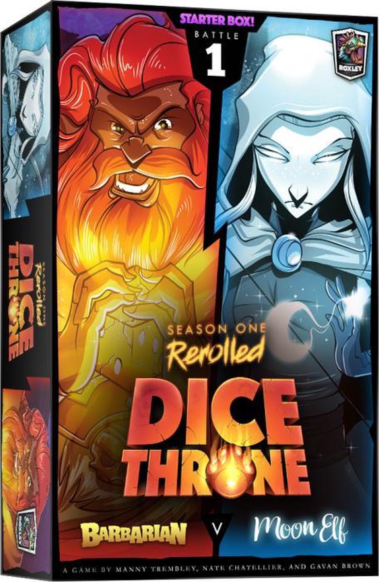 Dice Throne Season 1 Rerolled Barbarian vs Moon Elf (Box 1)