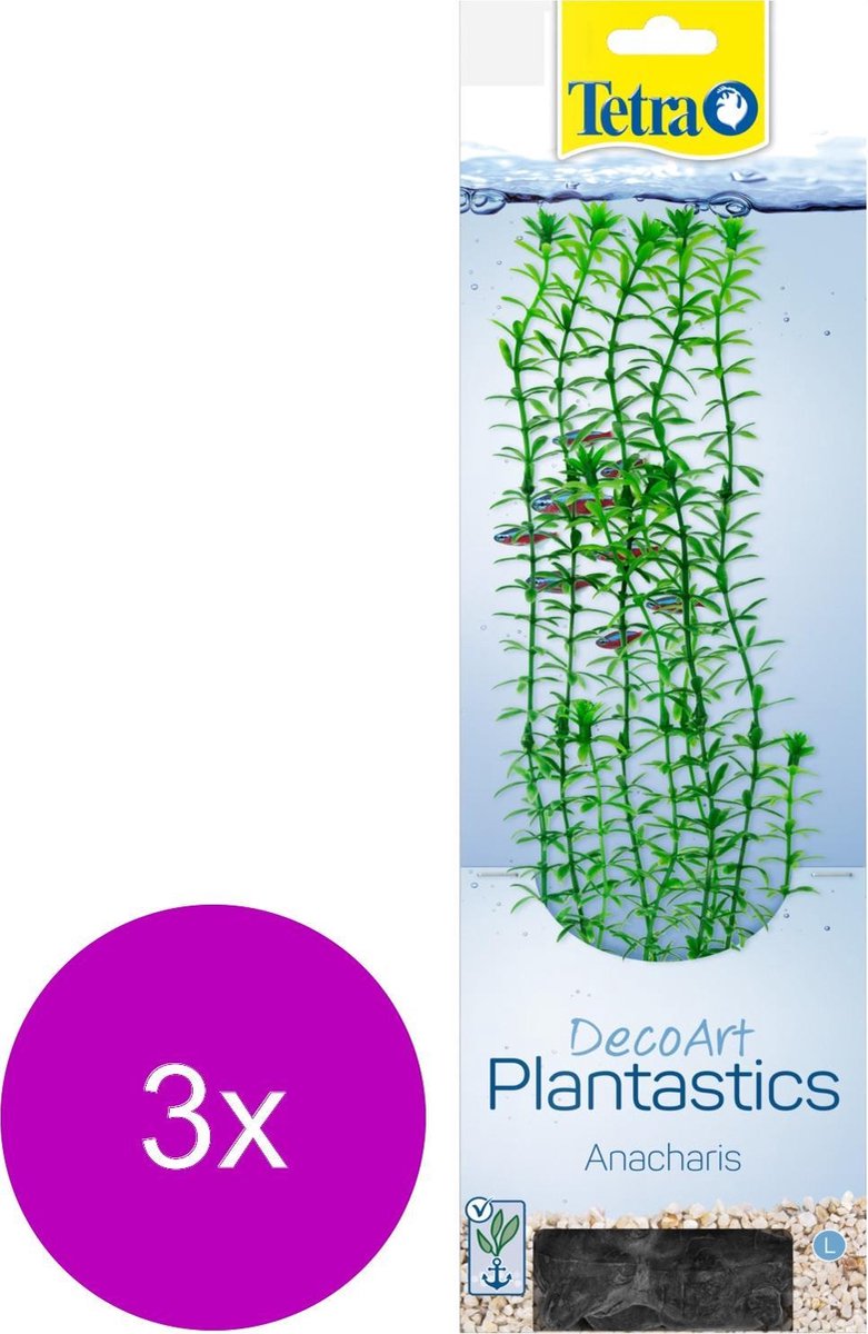 Tetra Decoart Plantastics Anacharis - Aquarium - Kunstplant - 3 x Large