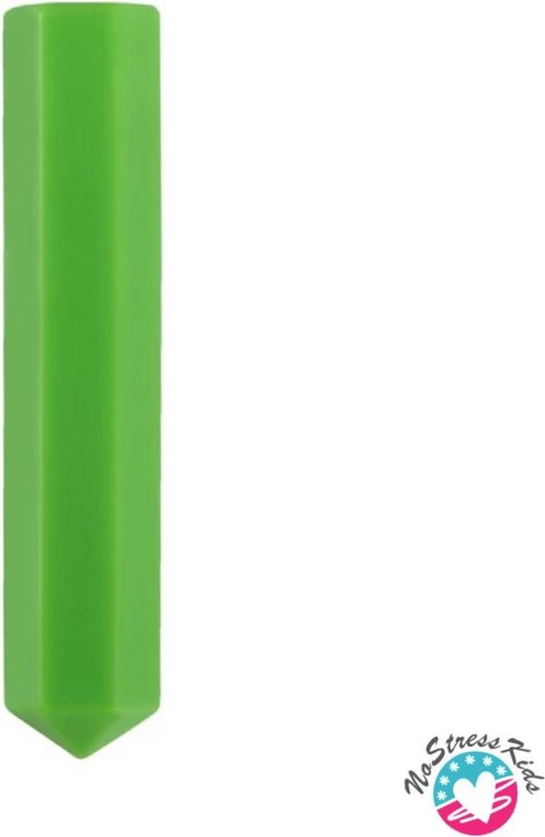 Kauwdop-Bijtdop- Pennedop-Potlooddop-Kristal-Staafje-Groen