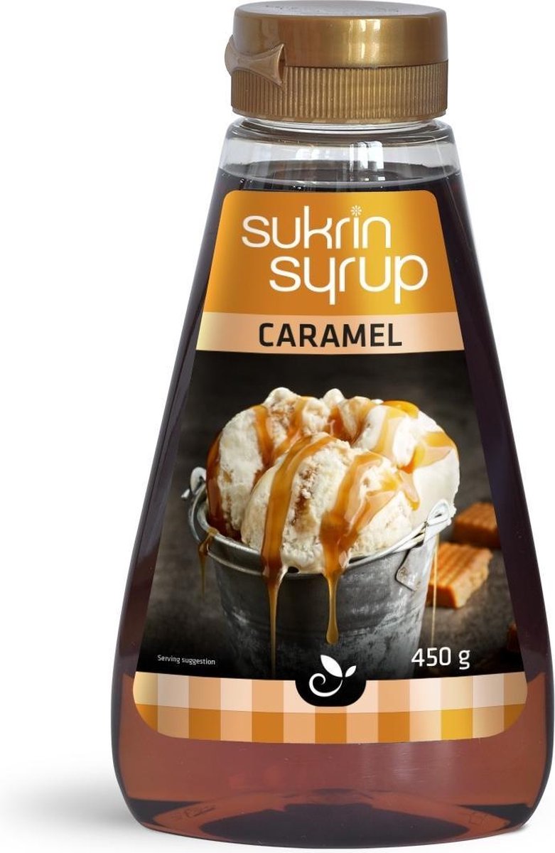 Sukrin Karamelsiroop (450 gram) - Bevat Erythritol - Suikerarme en vezelrijke suikervervanger - Natuurlijk product