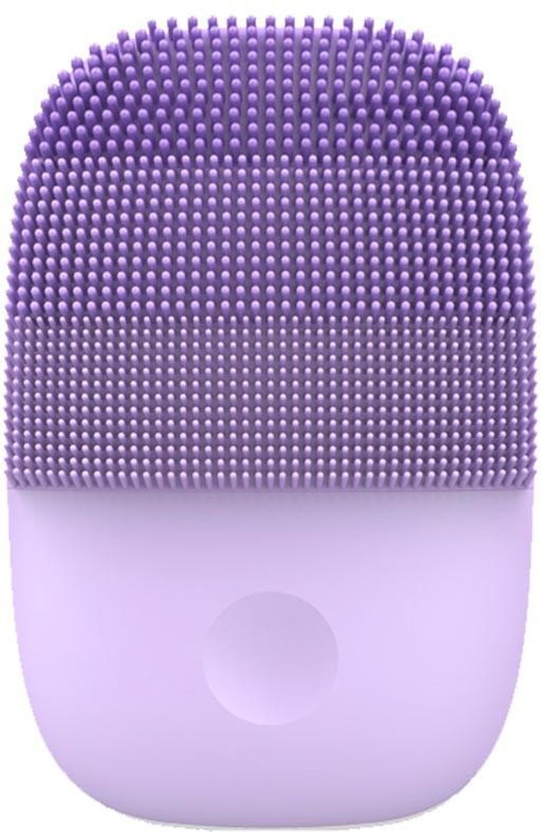 InFace Facial 2 Reinigingsborstel Sonic Cleanser-Wash IPX7 Waterproof Silicone Facial Cleaning Brush upgrade-versie-Purple