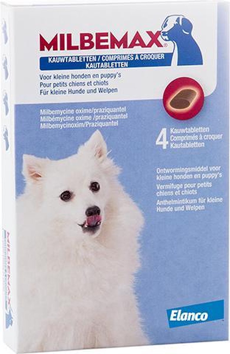 Elanco Milbemax Kauwtablet Hond - Anti wormenmiddel - 12 g 4 stuks 1 Tot 5 Kg
