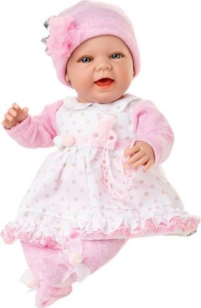 Berjuan Babypop Kleertjes Baby Sweet Junior Vinyl Wit/roze