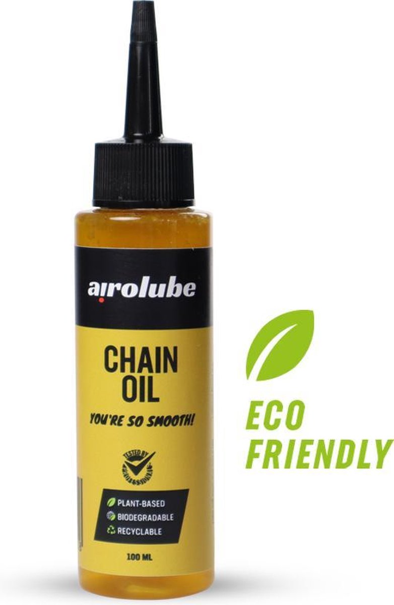 Airolube Kettingolie 100ml - Plantaardige kettingolie racefiets & mountainbike - Biologisch afbreekbaar