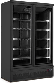 SARO GTK 930 - Geforceerd - Glasdeurvriezer - 2 Klapdeuren - All Black - Nieuw 2021 Model - 453-1024