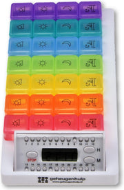 Medicijnalarm GH710H met 6 eenvoudig in te stellen alarmen en weeklader.