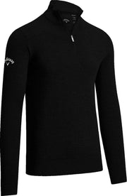 Callaway Ribbed ¼ zip Merino sweater