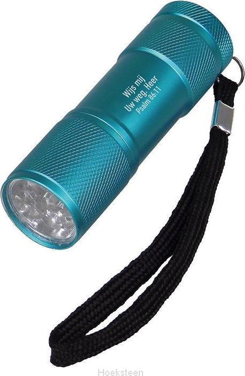 Zaklamp blauw wijs mij