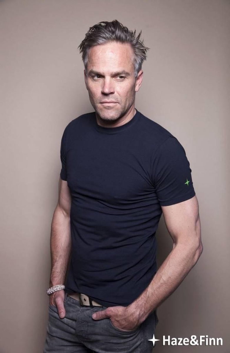 Haze&Finn T-shirt Ronde Hals Navy (ME-0002)
