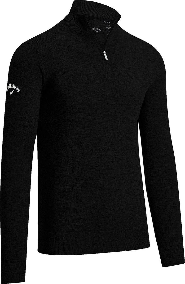 Callaway Ribbed ¼ zip Merino sweater
