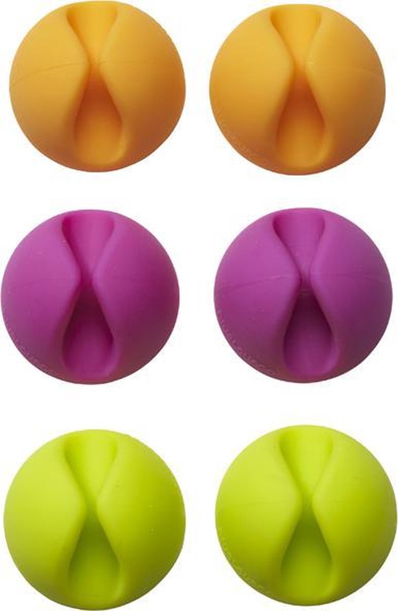 Bluelounge Cabledrop 6-pack Opgeruimde Kabels - Bright