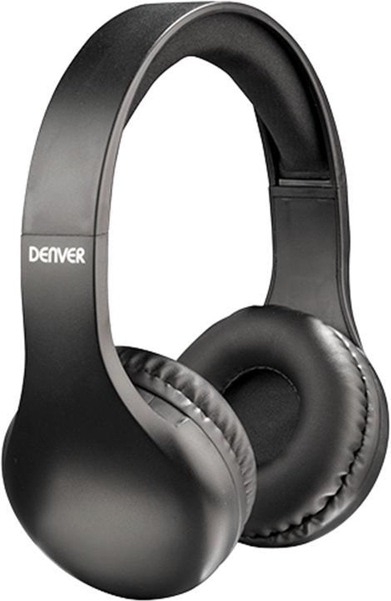 Denver 2 in1 Draadloos Bluetooth & Bedrade Koptelefoon Headphone Zwart