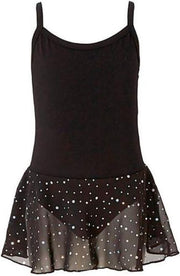 Papillon Balletpakje Spaghettiband Met Glitter Zwart Maat 128