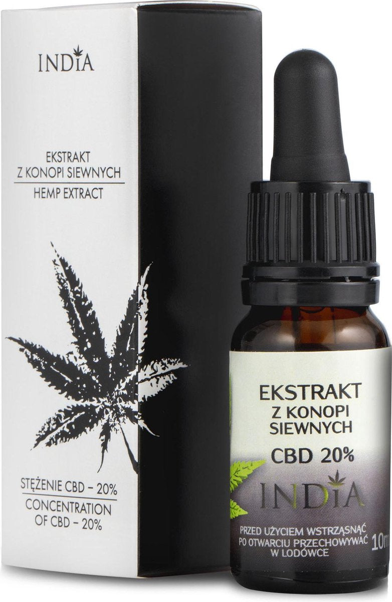 India Cosmetics |Biologisch CBD Olie 20% CBD 2000mg | Volledig natuurlijke CBD oliën