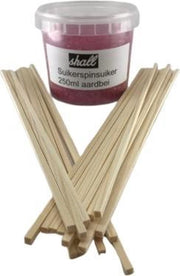 Suikerspin cadeau set met suiker en stokjes