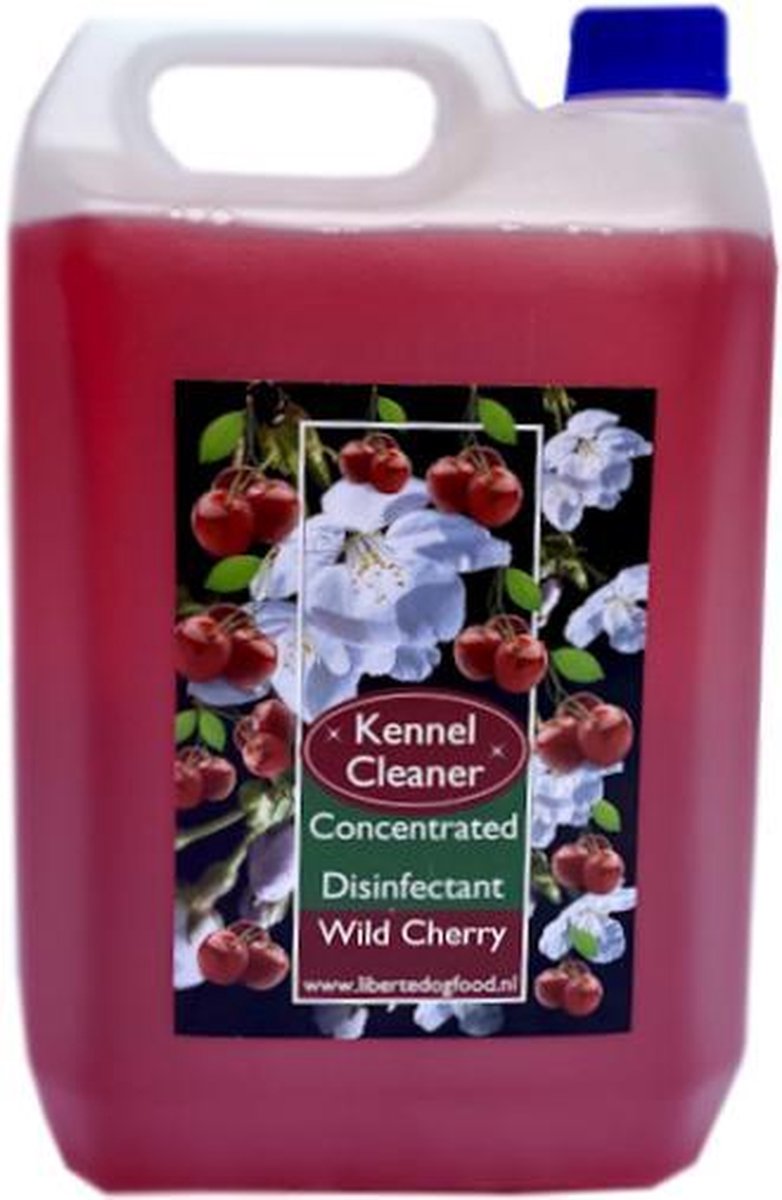 Geurverwijderaar - Hygiënisch - Wild Cherry - 5L - Honden - Katten - Paarden - Desinfecterend schoonmaakmiddel