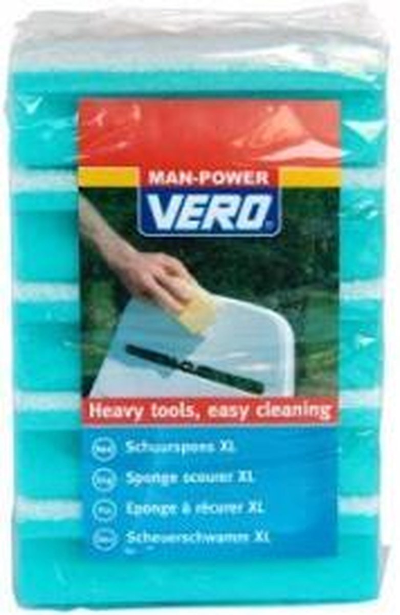 Vero Manpower schuurspons XL 5 stuks