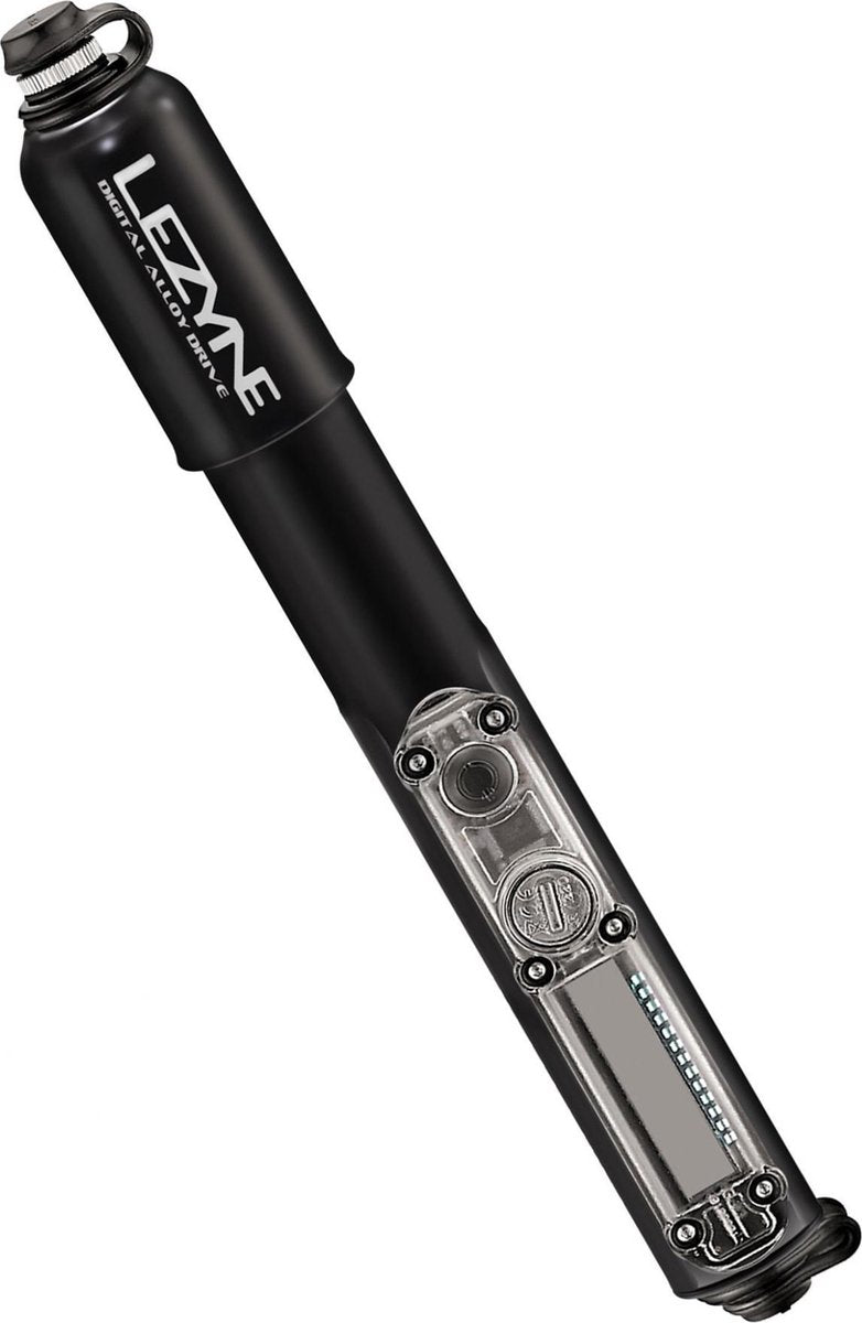 Lezyne Digital Alloy Drive - Minipomp - Digitaal - Schrader/Presta Ventiel - Aluminium - Zwart