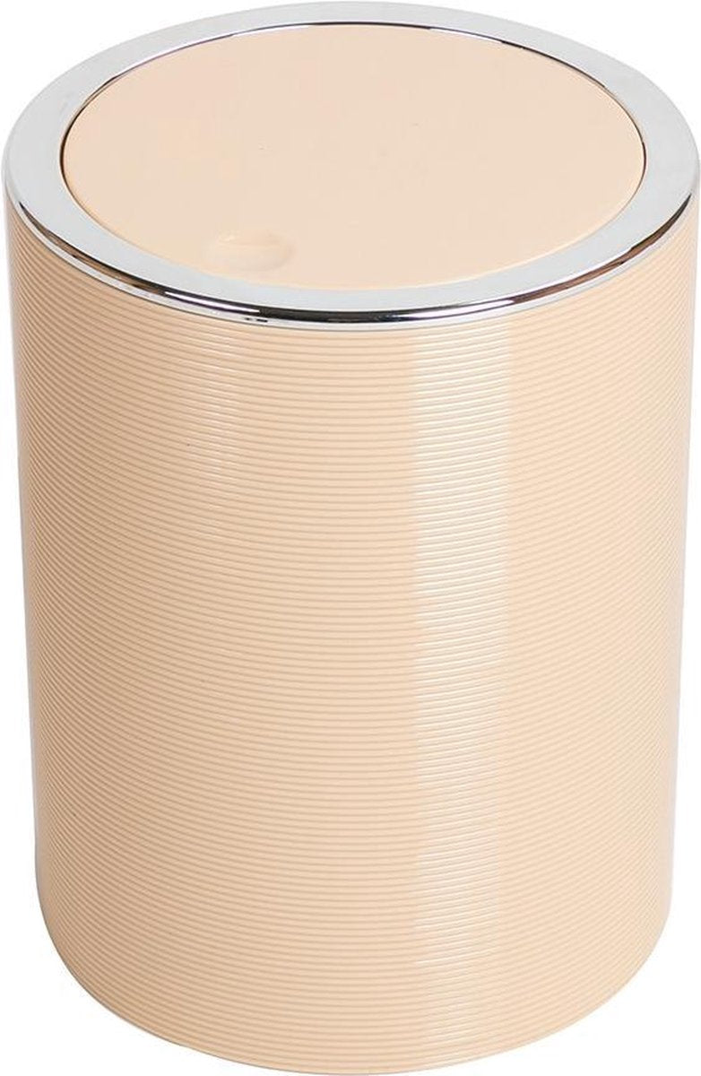Baytex Afvalemmer 5L Ripples Beige